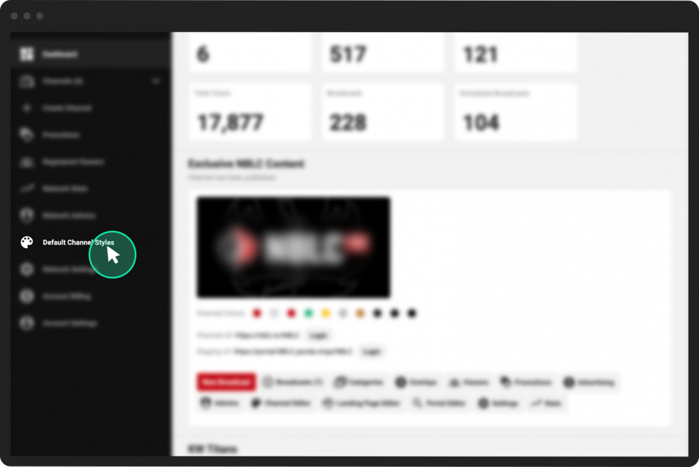 Edit the default channel styles for your network | PANDA Dashboard Admins